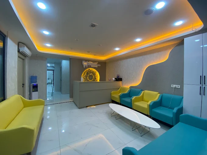 VK DENT kliniği karşılama alanı